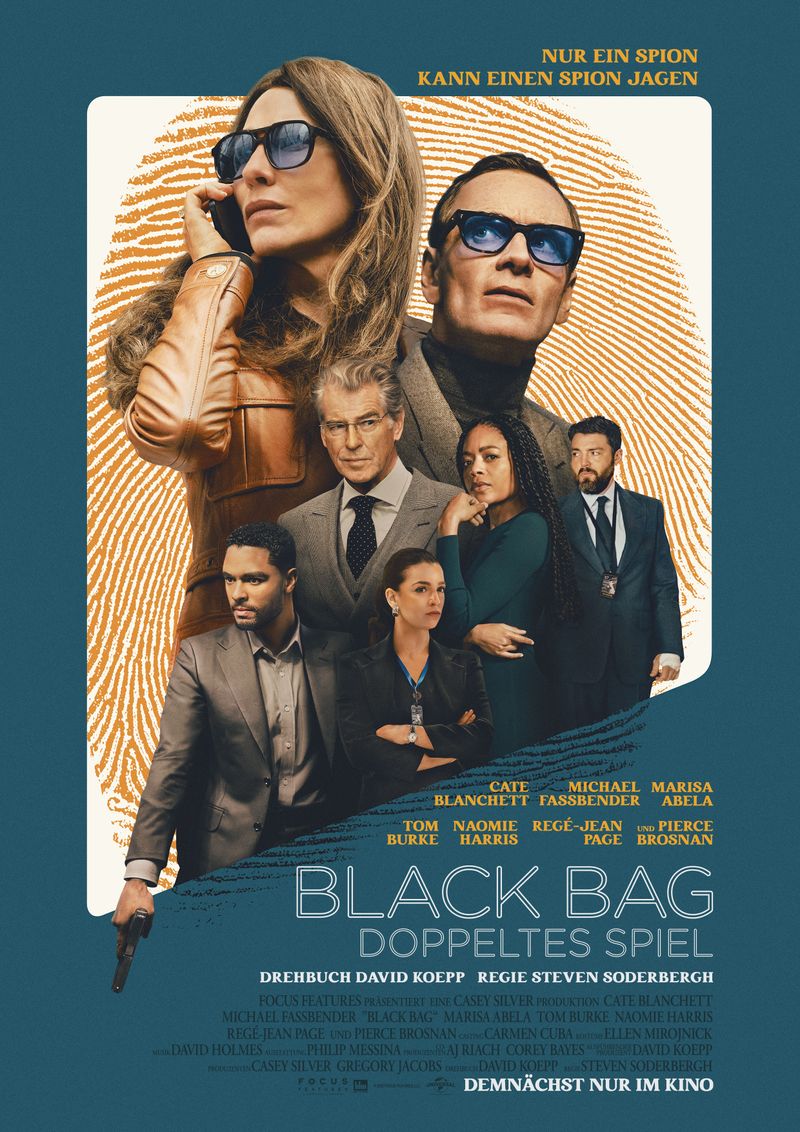 In seinem Agententhriller "Black Bag - Doppeltes Spiel" lässt Steven Soderbergh eine prominente Schauspielriege auflaufen, darunter Michael Fassbender, Cate Blanchett und Pierce Brosnan.