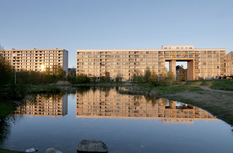 Ein sanierter Wohnblock in Gellerup, einem Stadtviertel im Westen von Aarhus, wo besonders viele Migrantinnen und Migranten wohnen. Dänemark will den Migrantenanteil senken.