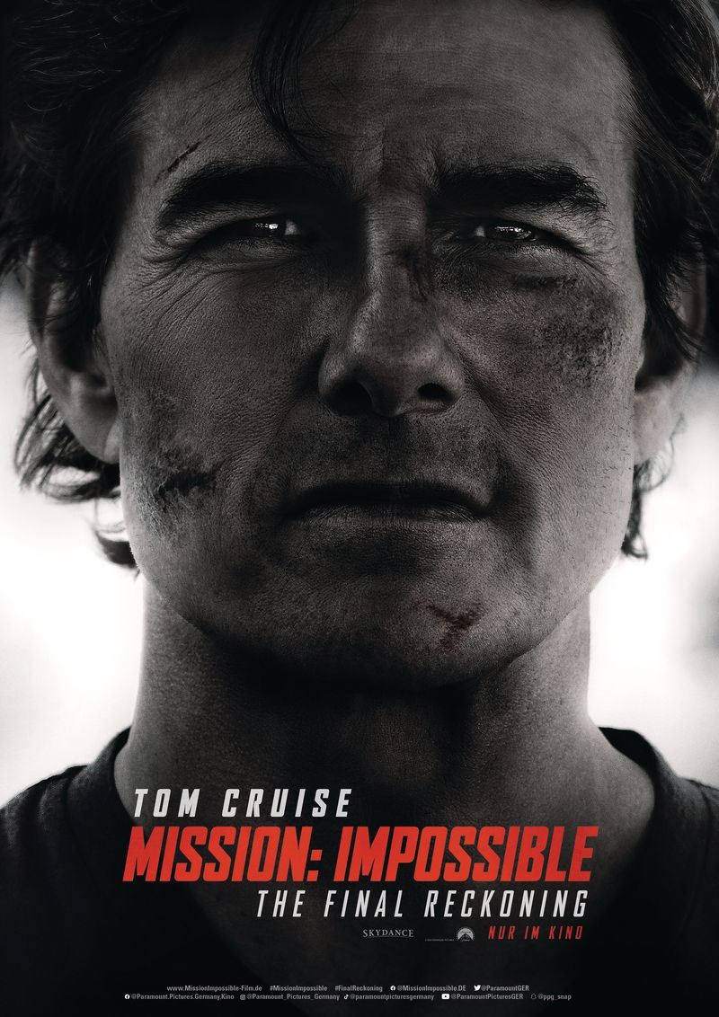 Dem relativ zurückhaltenden Kinoplakat zu "Mission: Impossible - The Final Reckoning" sieht man es nicht an: Der Film soll etwa 400 Millionen Dollar gekostet haben.