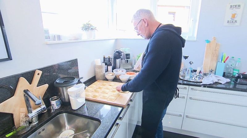 Die handgemachten Ravioli haben bei Uli eine beachtliche Größe - typisch Ruhrgebiet.

