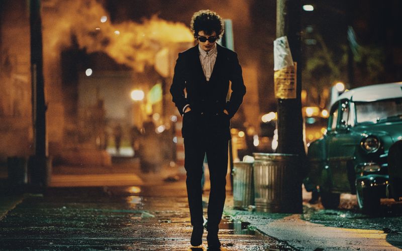 Timothée Chalamet verkörpert in "Like A Complete Unknown" den jungen Bob Dylan.