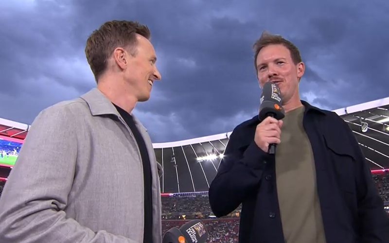 Zu viel Information: Julian Nagelsmann (r.) spricht über sein Hinterteil.
