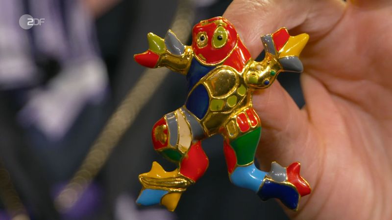 "Den Frosch erfand sie, als sie ein Märchen inszenierte", wusste die Expertin über Niki de Saint Phalle zu berichten.