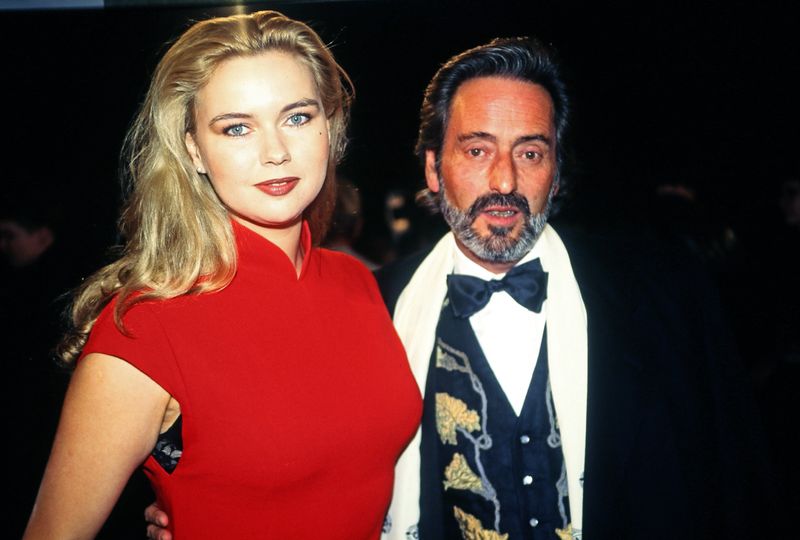 Ein Showbiz-Traumpaar der 90er-Jahre: Veronica Ferres mit Regisseur Helmut Dietl bei der Filmpremiere seines Films "Schtonk".