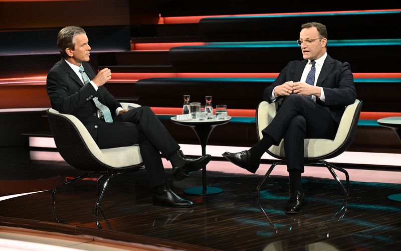 Markus Lanz (links) nahm Ex-Gesundheitsminister Jens Spahn in die Mangel.