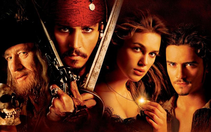 "Fluch der Karibik" (von links: Keira Knightley, Orlando Bloom, Johnny Depp und Geoffrey Rush) spielte weltweit mehr als 600 Millionen Dollar ein. RTL wiederholt den ersten Teil der Piraten-Reihe.