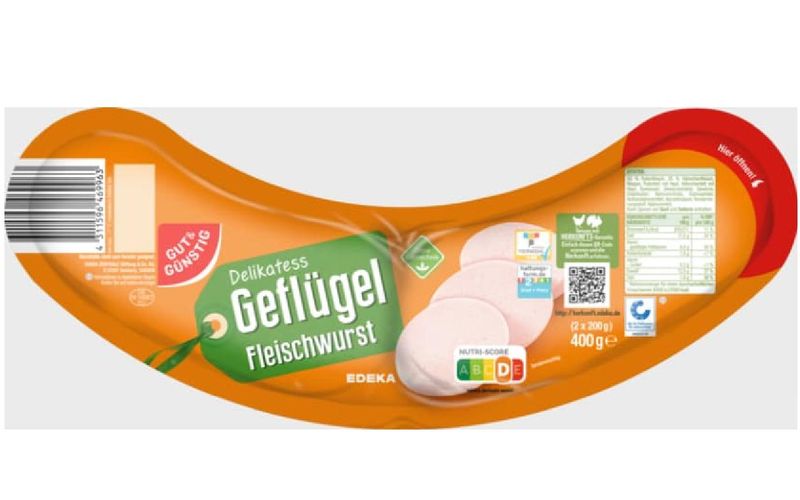 Bei dieser Fleischwurst sollten Sie das Mindesthaltbarkeitsdatum prüfen.