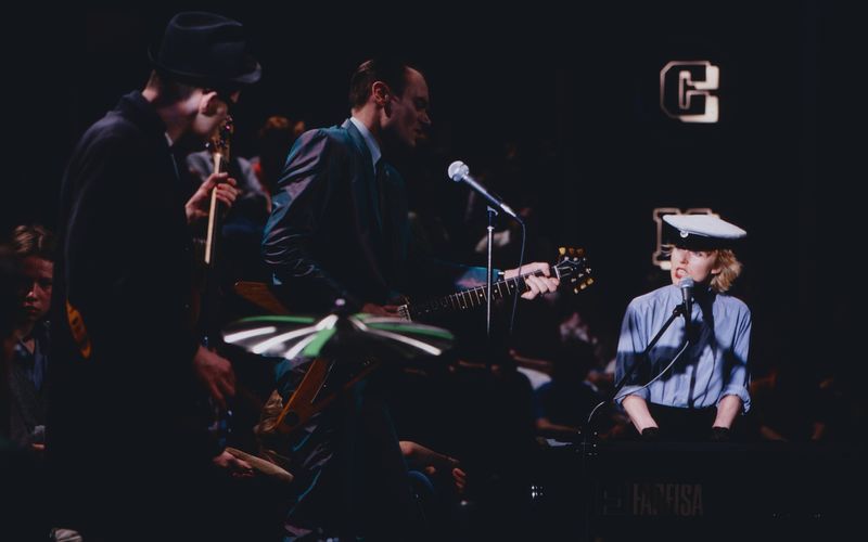Die West-Berliner Band Ideal um Annette Humpe gaben 1981 ihren Hit "Blaue Augen" vor den Fernseh-Kameras zum Besten.