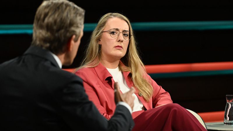 Grünen-Chefin Katharina Dröge antwortete sorgenvoll auf die Frage von Lanz: "Haben Sie Angst vor Krieg?"