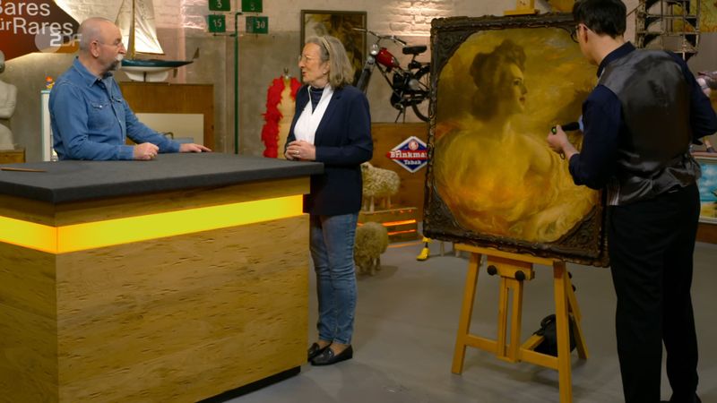 "Wow, ist das ein schönes Gemälde!, staunt ZDF-Moderator beim Anblick des Gemäldes.