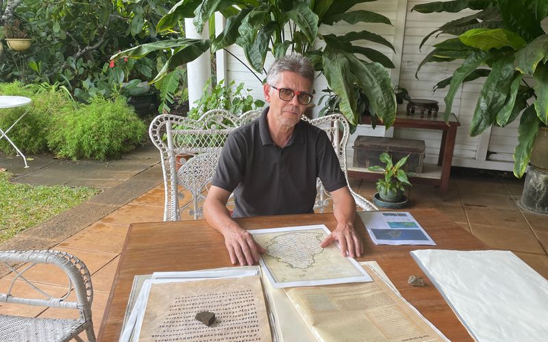 Daniel Krieg glaubt, dass das Kryptogramm auf die Insel Mauritius verweist.