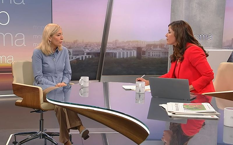Bundesgesundheitsministerin Nina Warken (links) stellte sich im ZDF-"Morgenmagazin" den Fragen von Eva-Maria Lemke.