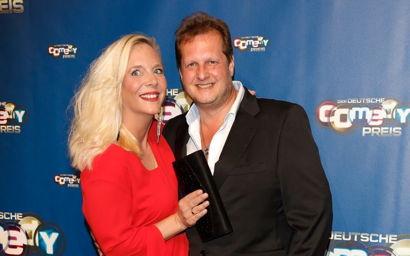 Daniela Büchner 2017 mit ihrem Ehemann Jens Büchner: Die Haare waren damals noch wasserstoffblond.