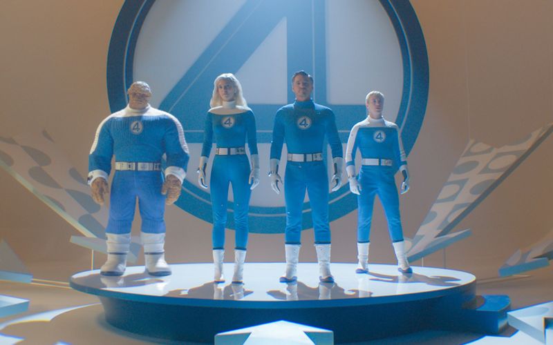 Eine neue Chance für die Fantastischen Vier: Mit "The Fantastic Four: First Steps" werden The Thing (Ebon Moss-Bachrach, links), The Invisible Woman (Vanessa Kirby), Mr. Fantastic (Pedro Pascal, dritter von links) und The Human Torch (Joseph Quinn) endlich Teil der großen MCU-Familie.