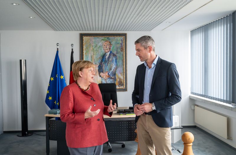 Ingo Zamperoni traf die Ex-Bundeskanzlerin Angela Merkel zu einem der eher seltenen Interview-Gespräche, die sie heute noch gibt.