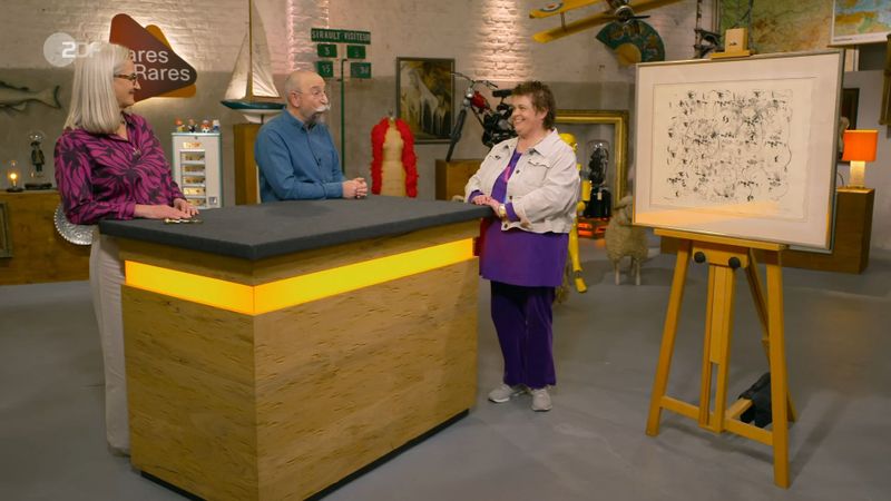 Horst Lichter stockte: "Lass uns über dieses ... ja ... Kunstwerk reden." Denn bei genauer Betrachtung sah der "Bares für Rares"-Moderator Dinge, die ihn aus dem Konzept brachten ... 
