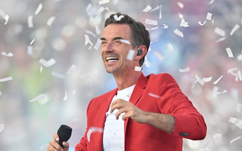 Florian Silbereisen beim "Schlagerboom Open Air 2025" in Kitzbühel: "Ganz wichtig, dass es diese Sendungen gibt."