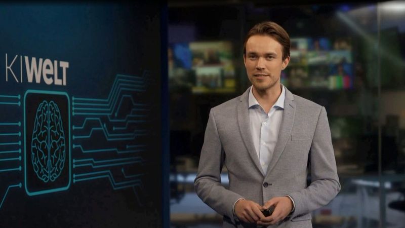 Sieht nach Paul Klinzing aus und klingt auch so: Tatsächlich aber wird die Sendung "KI-WELT" von einem Avatar präsentiert.