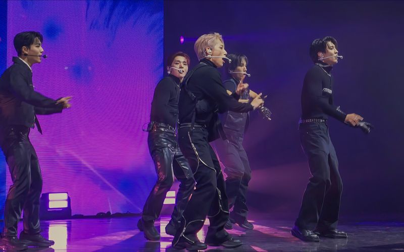 Die Boyband VANNER bei einem Konzert in Hong Kong.