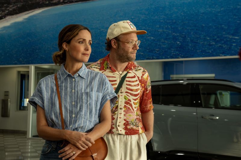 Sylvia (Rose Byrne) erträgt es gerne, dass sich Will (Seth Rogen) als alternder Hipster verkleidet.