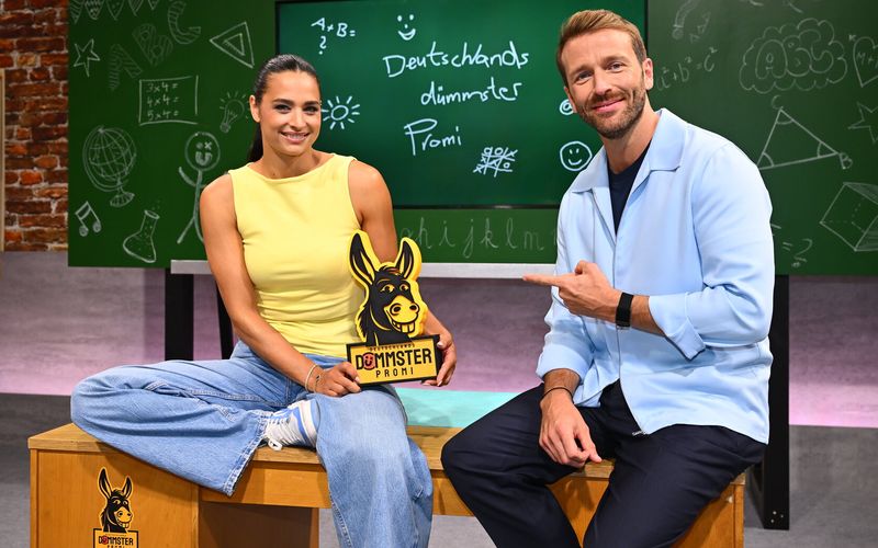 Amira Aly und Christian Düren suchen "Deutschlands dümmsten Promi".