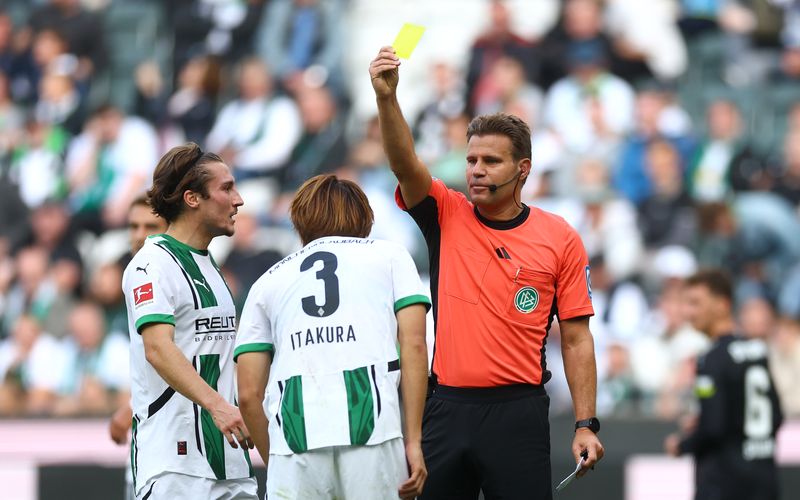 Schiedsrichter Felix Brych ist sich nicht zu schade, einen Fehler während des Spiels zuzugeben.