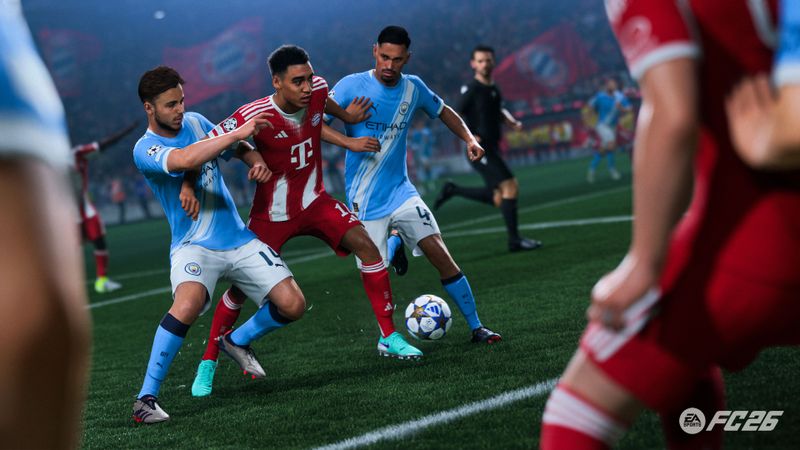 Jamal Musiala zählt mit Florian Wirtz und Joshua Kimmich zu den besten deutschen Spielern in "FC 26". 