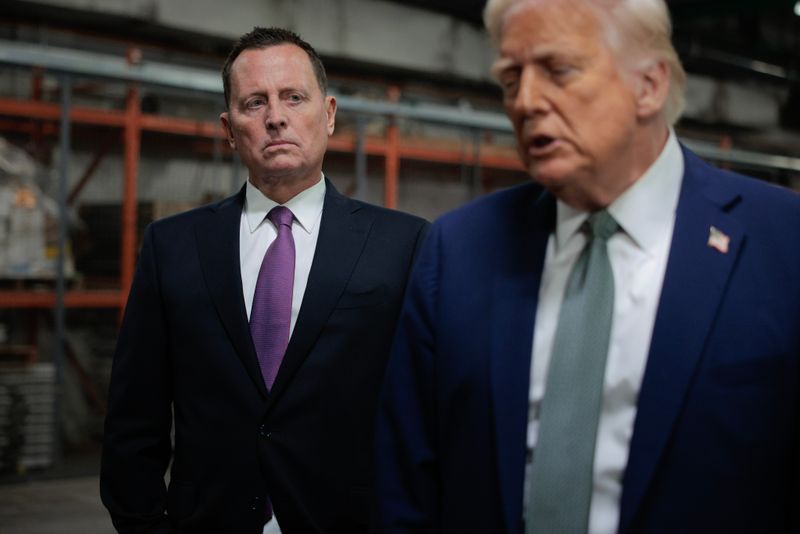 US-Top-Diplomat Richard Grenell (links) wirft Elmar Theveßen vor, zu "Gewalt gegen Andersdenkende" aufzurufen.