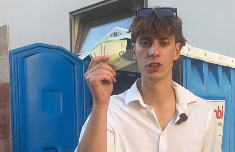 Clever oder dreist? TikTok- und Instagram-Nutzer Henri Hennessy verlangt von Touristen während des Oktoberfestes viel Geld.