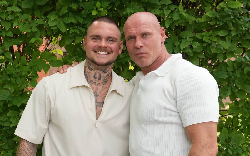 Endlich wieder ein Herz und eine Seele: Thorsten Legat (rechts) und Sohn Nico.