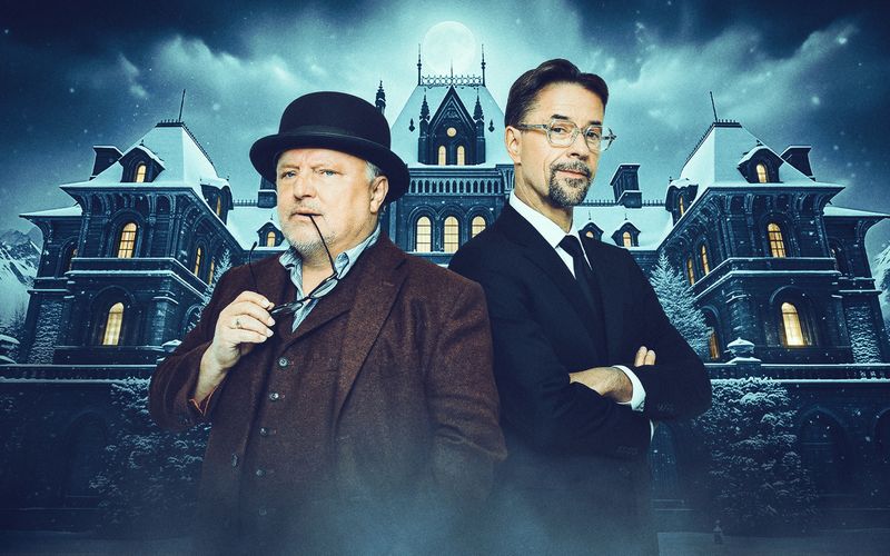 Axel Prahl (links) und Jan Josef Liefers laden im November zum "Live-Krimi-Dinner" im Ersten.