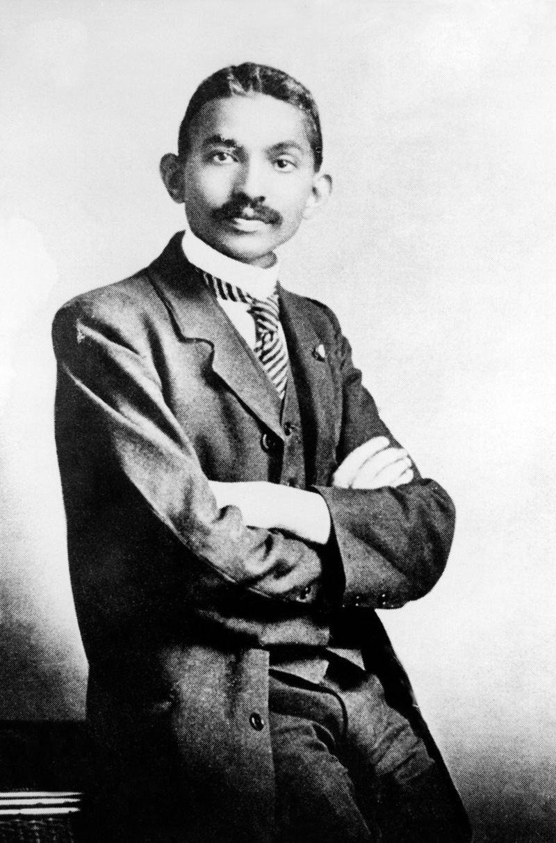 Gandhi als Anwalt in Johannesburg um 1894: Der indische Menschenrechtskämpfer war ein Verfechter der vegetarischen Lebensweise. In Indien ist Vegetarismus seit dem 7. Jahrhundert v. Chr. belegt.