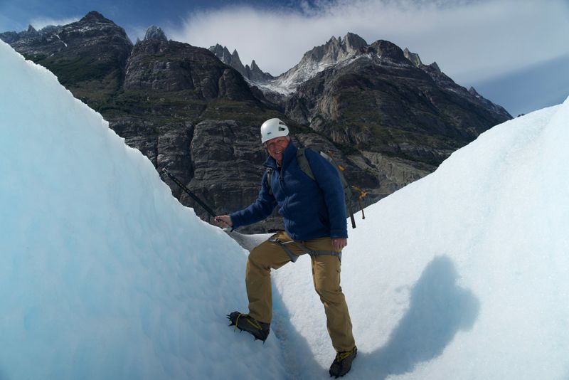 Der Grey-Gletscher ist Teil des patagonischen Eisfelds. Geologe Colin Devey ist für "Terra-X" im Nationalpark "Torres del Paine" im chilenischen Patagonien unterwegs. 