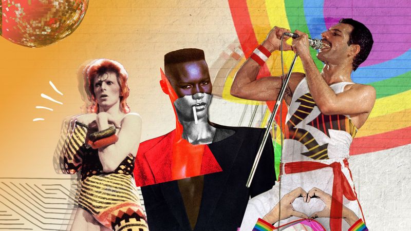 Freude am Spiel mit den Geschlechteridentitäten (von links): David Bowie, Grace Jones und Freddie Mercury gelten als Wegbereiter für Wege aus der Subkultur in den Mainstream.