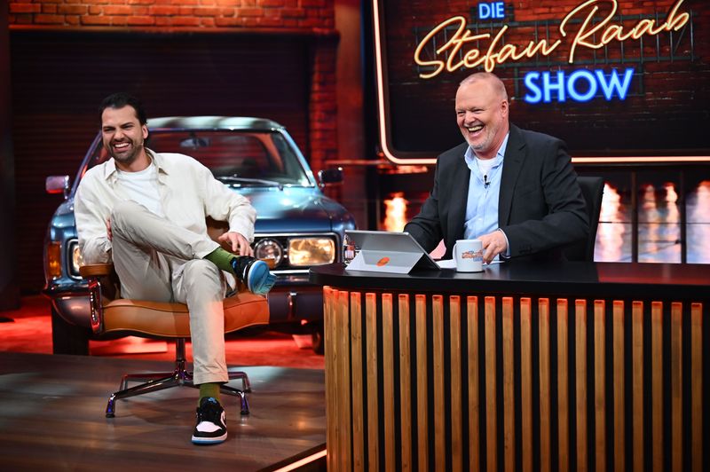 Jimi Blue Ochsenknecht war in der neuen Episode "Die Stefan Raab Show" zu Gast.