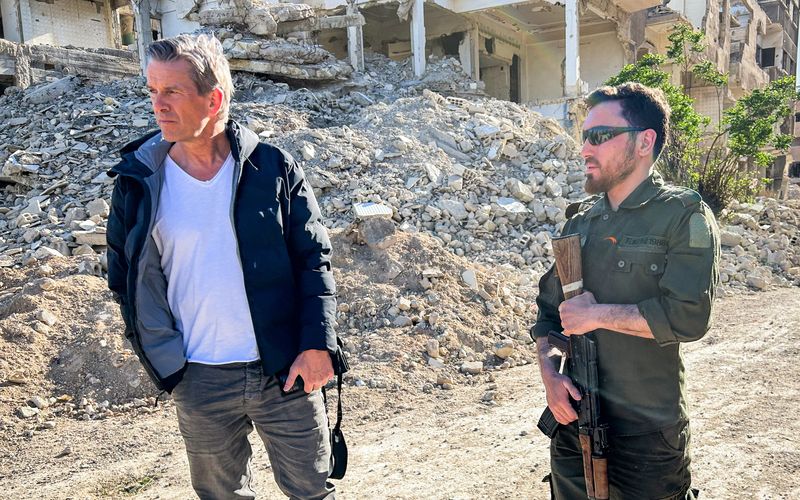 Bei seinem Besuch in Damaskus begegnet Markus Lanz (links) unvorstellbarem Leid und Zerstörung.