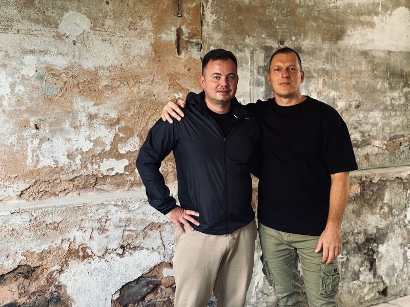 Ihre Box-Begeisterung verbindet Vitali Litz (links) und den Ukrainer Sergej Mermis.