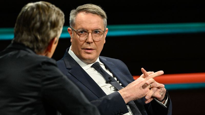 Markus Lanz lachte, als Alexander Schweitzer versuchte, die Worte von Bärbel Bas zu verteidigen.