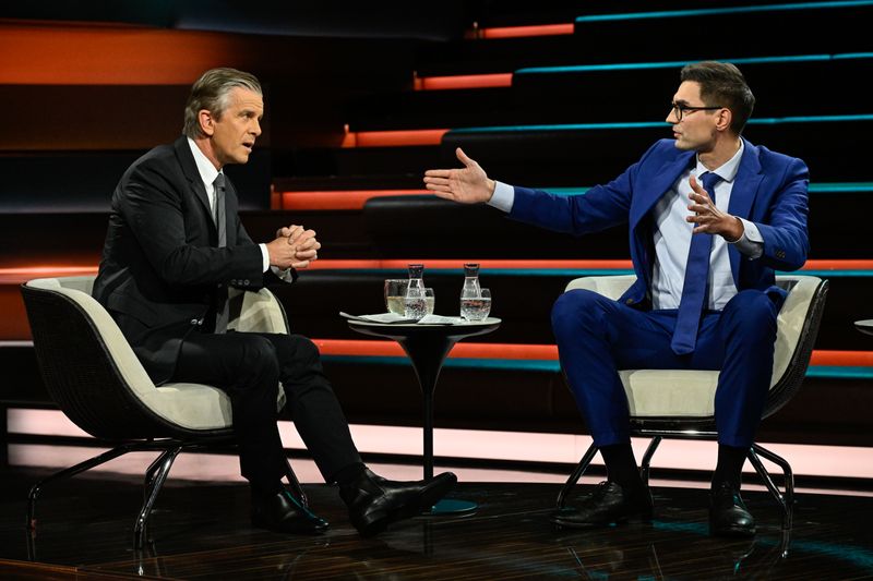 Markus Lanz (links) diskutierte am Mittwochabend mit CDU-Politiker Sepp Müller über das geplante Rentenpaket der Regierung.
