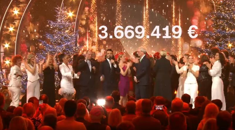 Große Hilfsbereitschaft: In nur 105 Minuten generierte "Die große Weihnachtsshow" Spendengelder in Höhe von über 3,6 Millionen Euro. Sie kommen den Hilfsorganisationen Brot für die Welt und Misereor zugute.