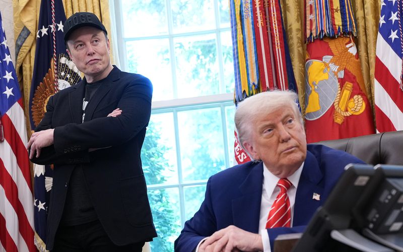 Mit US-Präsident Donald Trump (rechts) weiß Elon Musk einen mächtigen Mitstreiter an seiner Seite.