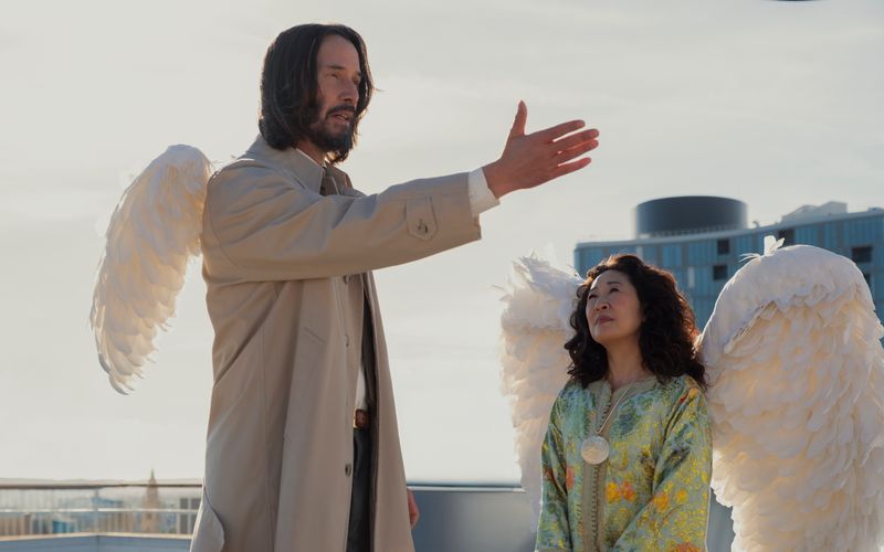 Sympathieträger Keanu Reeves (mit Sandra Oh) spielt in "Good Fortune" einen guten Geist, dem seine Aufgaben als Schutzengel aber nicht so richtig gelingen wollen.
