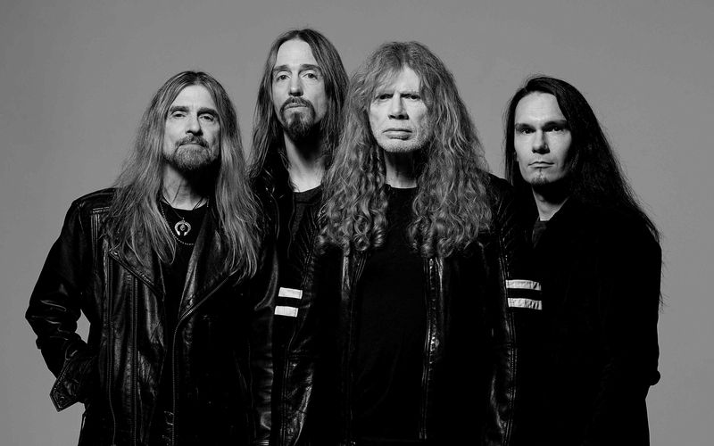 Dave Mustaine (dritter von links) und seine legendäre Thrash-Metal-Formation Megadeth machen Schluss. Das offiziell letzte Album heißt schlicht "Megadeth", es folgt noch eine umfangreiche Abschiedstour.
