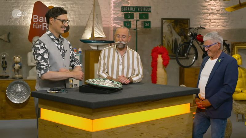 "Wo hast du diese Fischplatte her?", fragte Moderator Horst Lichter Berthold aus Hausen im Wiesental, nachdem er überlegt hatte, ob das nun eine Scholle oder eine Dorade darstellen sollte. 
