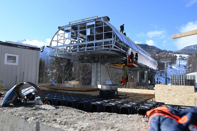 Die Seilbahn in Cortina wird wohl nicht rechtzeitig fertig für die Olympischen Winterspiele. 