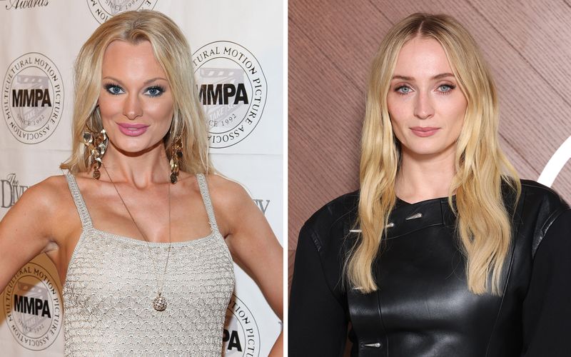 Sie gibt es (mindestemns) doppelt: Model Sophie Turner (links) und Schauspielerin Sophie Turner (rechts) sind nur ein Beispiel dafür, dass bekannte Persönlichkeiten berühmte(re) Stars als Namensvetter besitzen. Unsere Galerie zeigt, wo Verwechslungsgefahr besteht. 