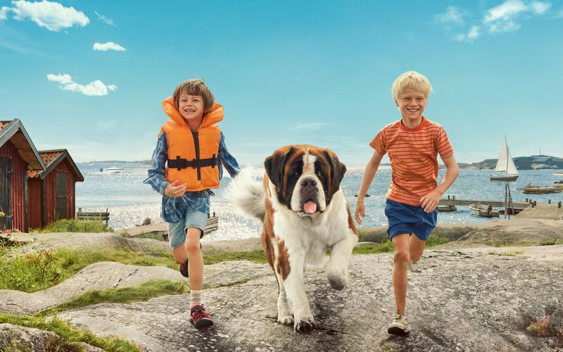 Wie der zugrundeliegende Roman von Astrid Lindgren erzählt die neue Serie "Unsere Ferien auf Saltkrokan" von den Abenteuern, die Tjorven (Vega Åhman), der Hund Bootsmann und Pelle (Elton Larsson) im Stockholmer Schärengarten erleben. 