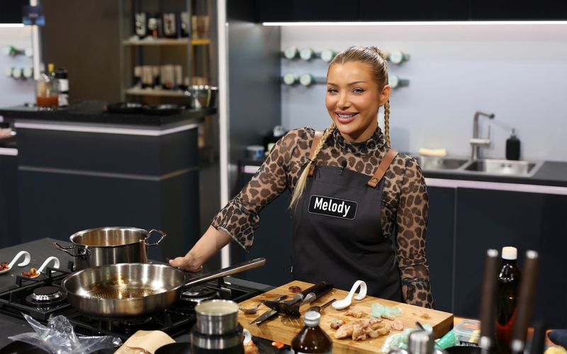 Melody Haase macht im Kochstudio eine gute Figur.