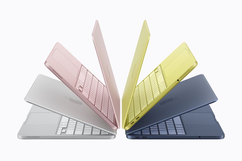 Das MacBook Neo gibt es in vier Farben.