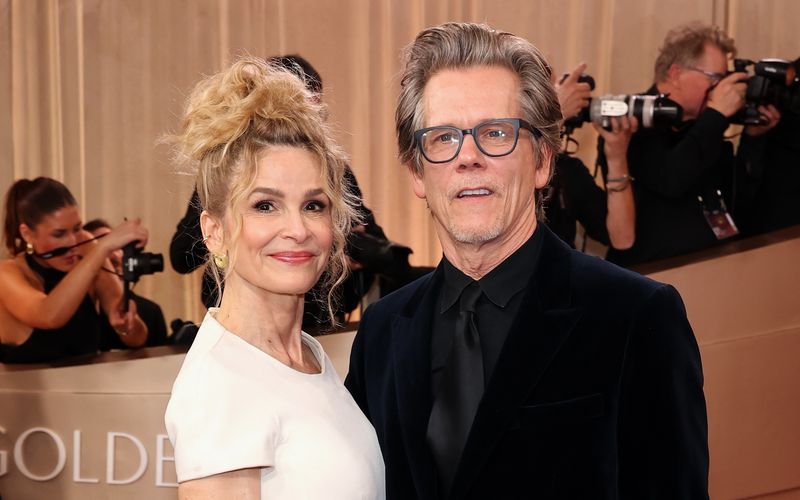Die Hollywoodstars Kyra Sedgwick und Kevin Bacon (hier bei den Golden Globe Awards 2026) sind seit 1988 verheiratet.